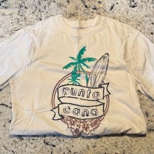 Punta Cana adult White Graphic Tee